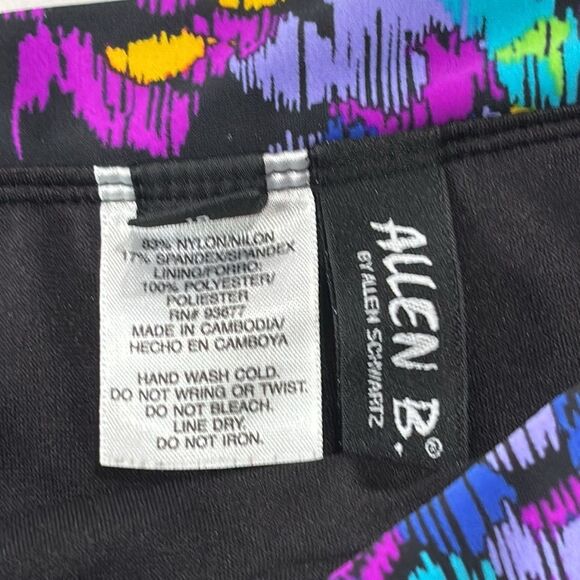 Allen B. Schwartz | Women’s Black Purple Bikini Bottoms Swimsuit Bathing Suit 10 - Picture 11 of 12